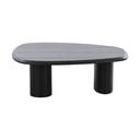 Čierny konferenčný stolík s doskou v dekore jaseňového dreva 78x96 cm Tirano – House Nordic