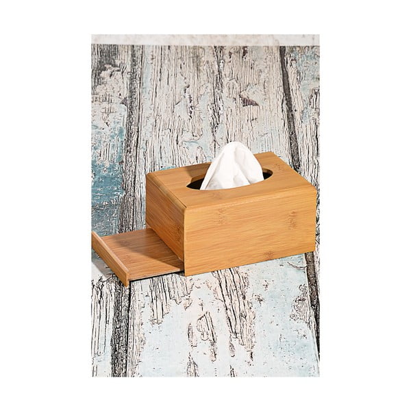 Bambusová škatuľka na vreckovky Napkin, 11,5 × 16,5 cm