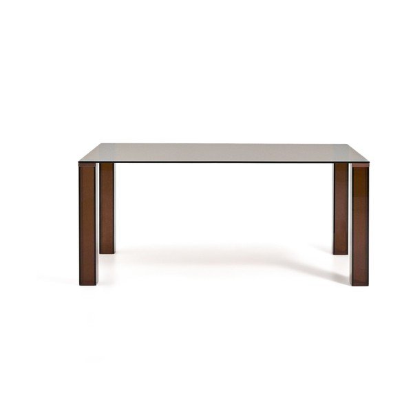 Sklenený jedálenský stôl 90x160 cm Adularia – Kave Home-image-2