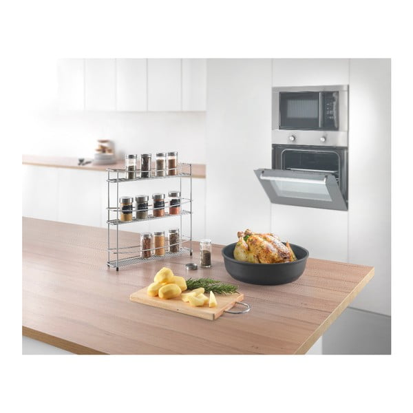 Polica na korenie s 3 poschodiami Metaltex Kumino-image-1