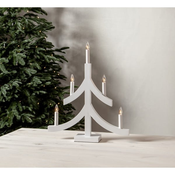 Biela vianočná svetelná dekorácia Pagod – Star Trading-image-1