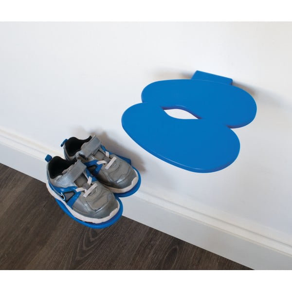 Modrá polička na detské topánky J-Me Footprint