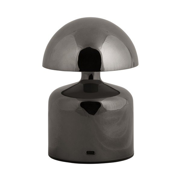 Čierna LED stolová lampa s kovovým tienidlom (výška 14 cm) Impetu – Leitmotiv-image-3