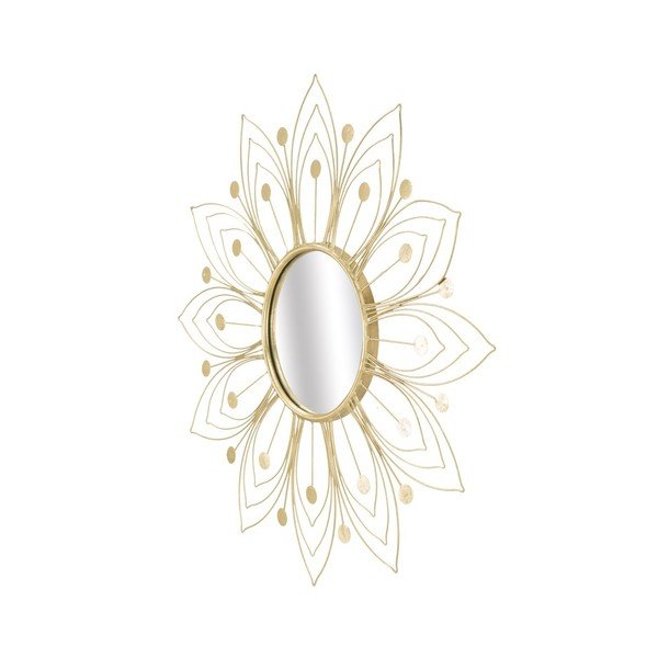 Nástenné zrkadlo v zlatej farbe Mauro Ferretti Glam, ⌀ 80 cm-image-3