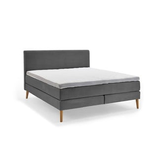 Tmavosivá boxspring posteľ 180x200 cm Linea - Meise Möbel