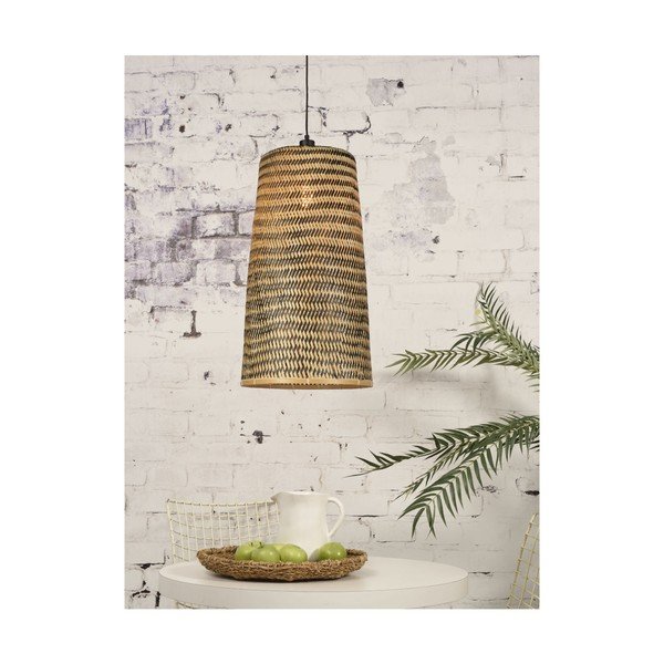 Závesné bambusové svietidlo Good&Mojo Kalimantan, ⌀ 37 cm-image-4