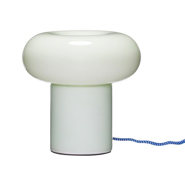 Svetlozelená sklenená stolová lampa (výška  22 cm) Hues – Hübsch