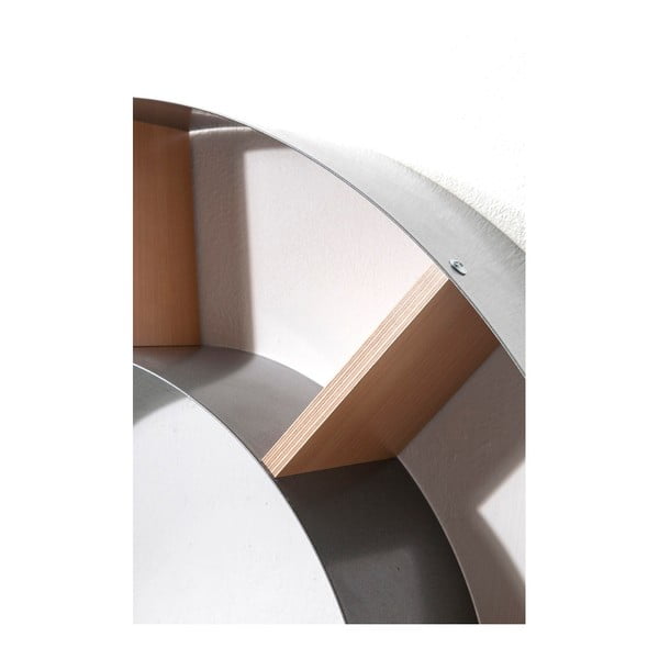 Sivá nástenná knižnica Kare Design Snail-image-1