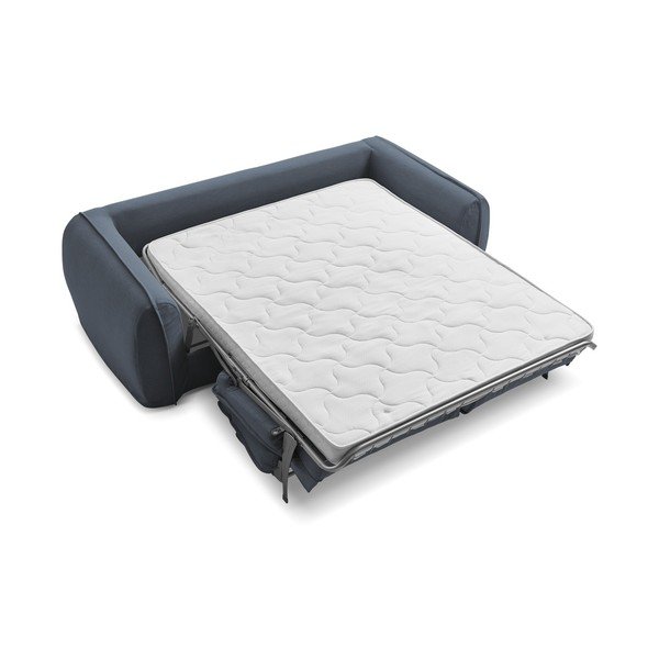 Modrá pohovka na každodenné spanie/rozkladacia 236 cm Archimede – Bobochic Paris-image-4