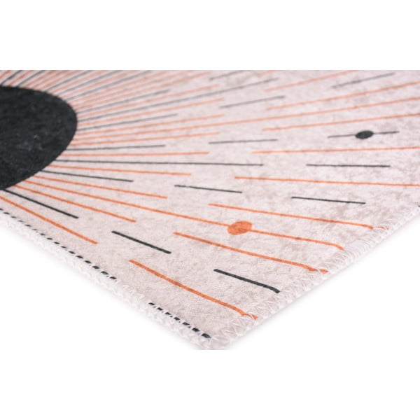 Krémovobiely umývateľný koberec 50x80 cm – Vitaus-image-2