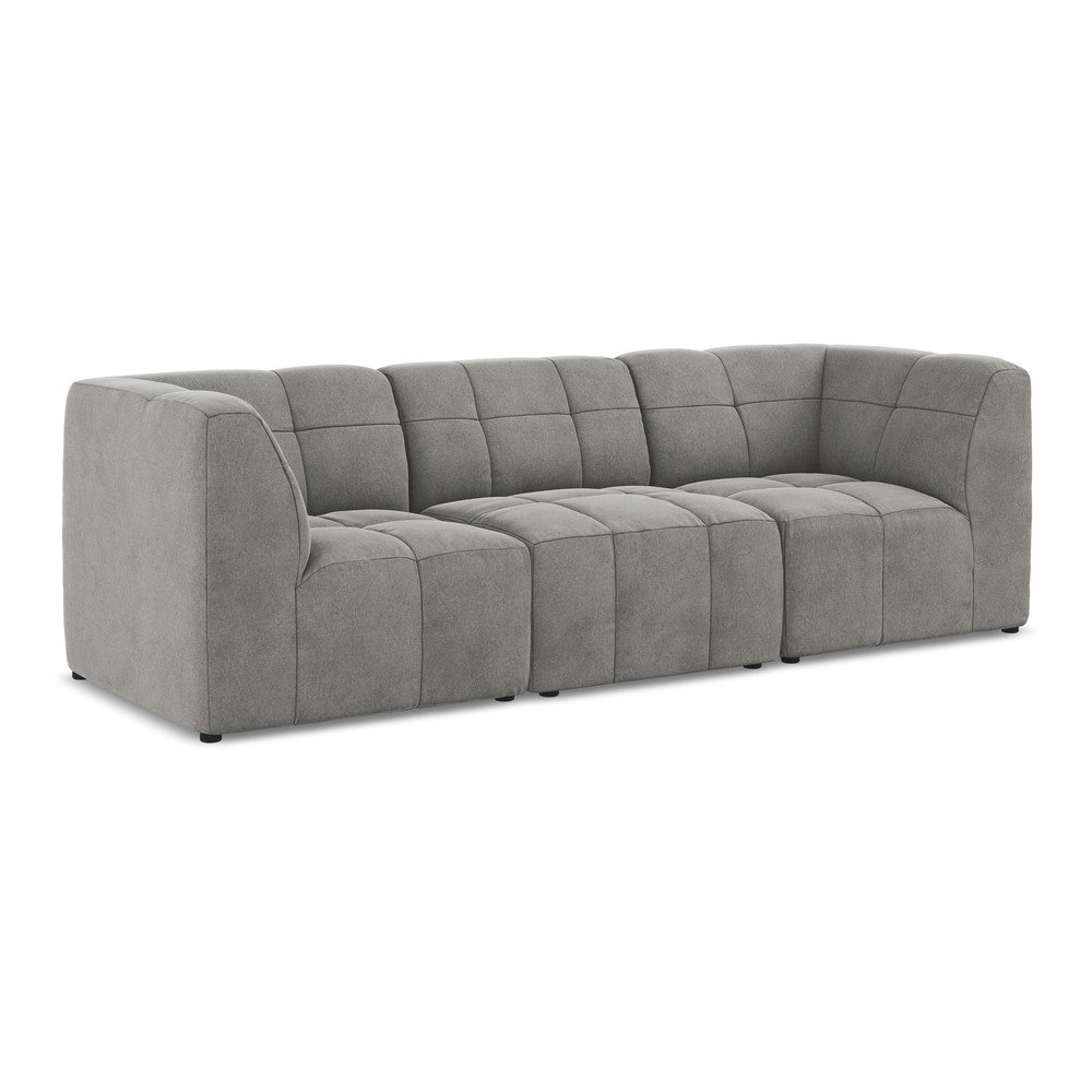 Sivá zamatová pohovka 255 cm Aloha – Makamii