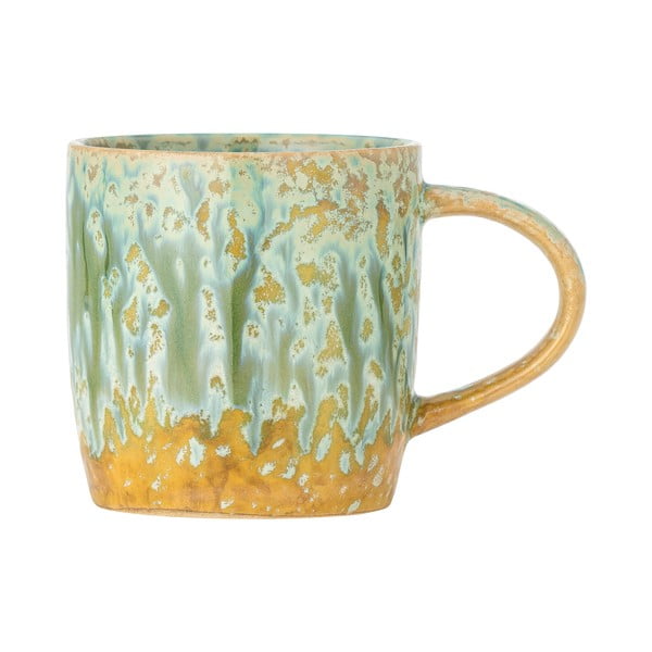 Žltá/svetlozelená šálka z kameniny 400 ml Milani – Bloomingville