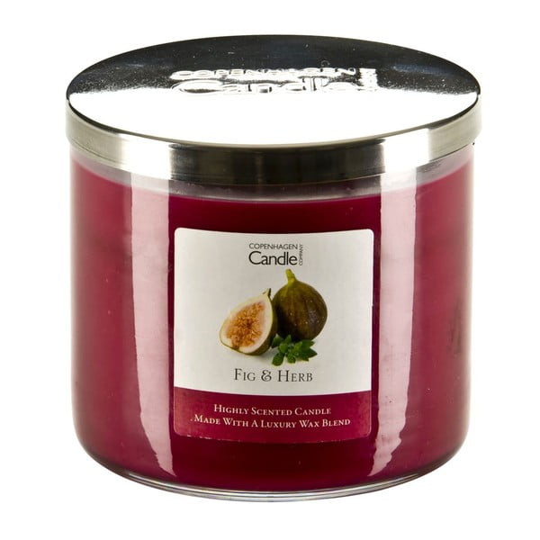 Aromatická sviečka s vôňou fíg a byliniek Copenhagen Candles, doba horenia 50 hodín
