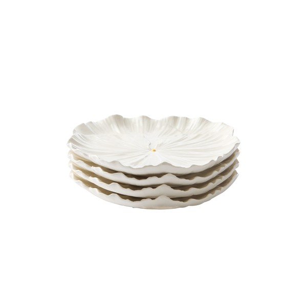 Biele porcelánové taniere v súprave 4 ks Elva – Jotex-image-2