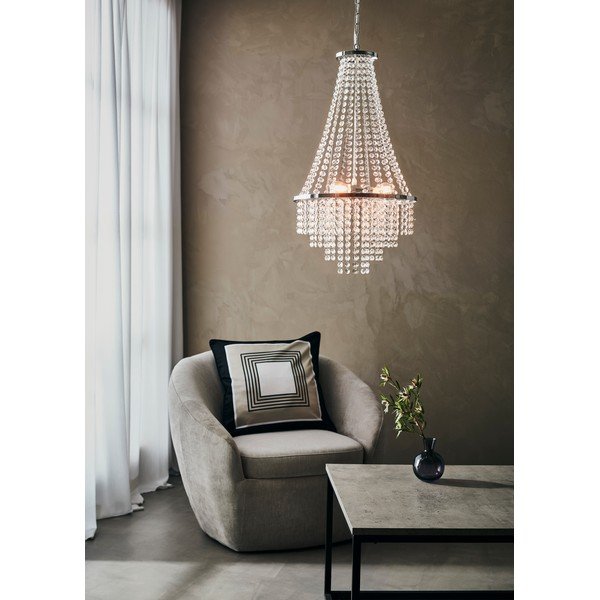 Biele závesné svietidlo Markslöjd Allington Chandelier, ø 38 cm-image-1