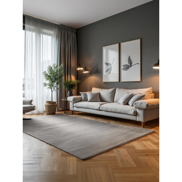 Sivo-krémový koberec 120x170 cm Perles Dolomite – Elle Decoration-image-1