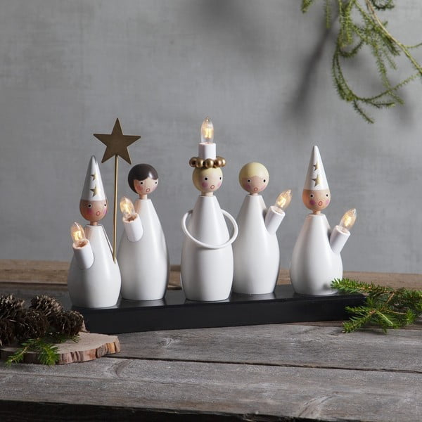 Čiern-obiela svetelná dekorácia do zásuvky Luciakör – Star Trading-image-1