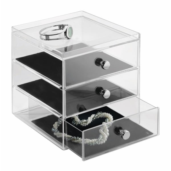 Organizér s 3 zásuvkami iDesign Serwa, výška 18 cm-image-2
