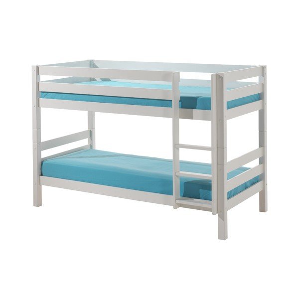 Biela detská poschodová posteľ Vipack Pino, výška 140 cm-image-1