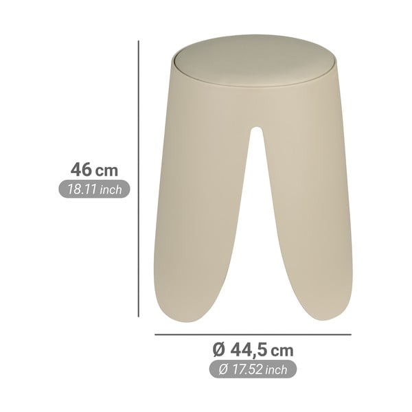 Béžová plastová stohovateľná stolička Comiso – Wenko-image-4