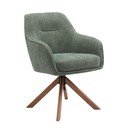 Zelené čalúnené jedálenské kreslá v súprave 2 ks Avola – Unique Furniture