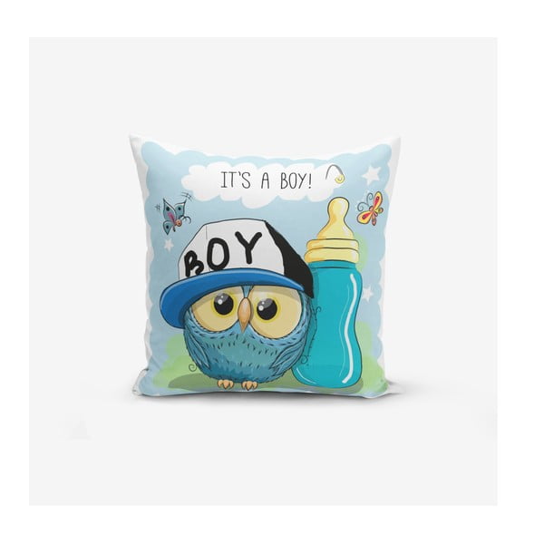 Detská obliečka na vankúš 43x43 cm Boy Owl – Mila Home
