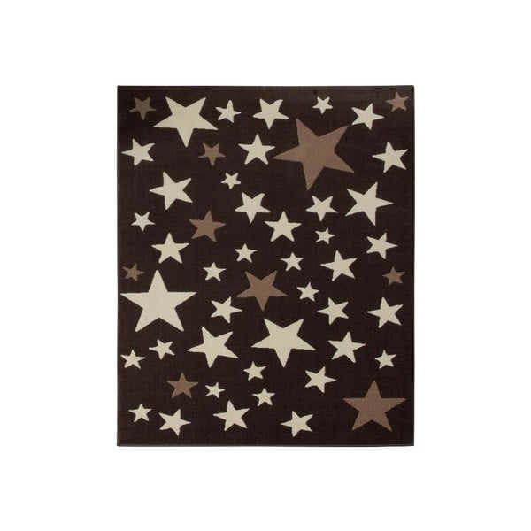 Detský hnedý koberec Hanse Home Stars, 140 × 200 cm