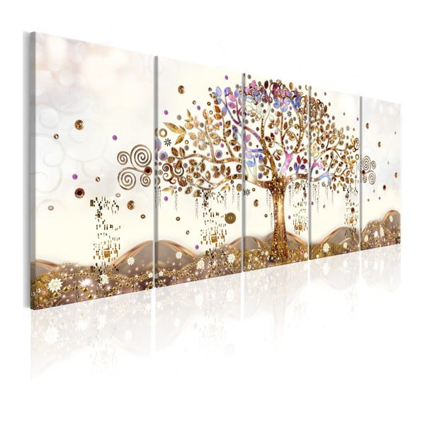 Obraz na plátne Artgeist Dazzling Tree, 225 × 90 cm