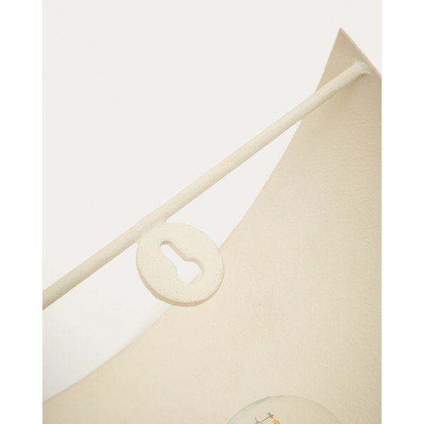 Biele nástenné svietidlo do zásuvky Nibla – Kave Home-image-3