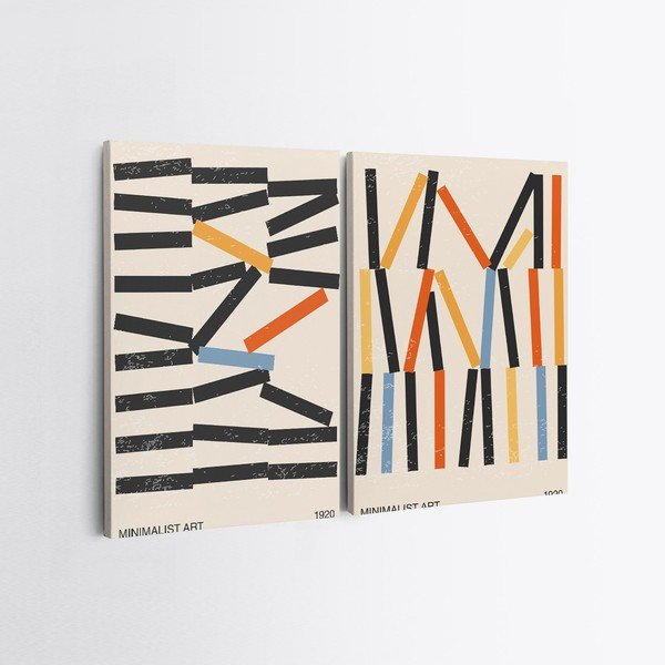 Obrazy v súprave 2 ks 50x70 cm Lines – Wallity-image-2