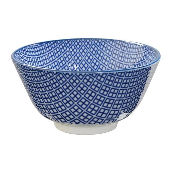 Modrá porcelánová miska na ryžu Tokyo Design Studio Square, ⌀ 12 cm