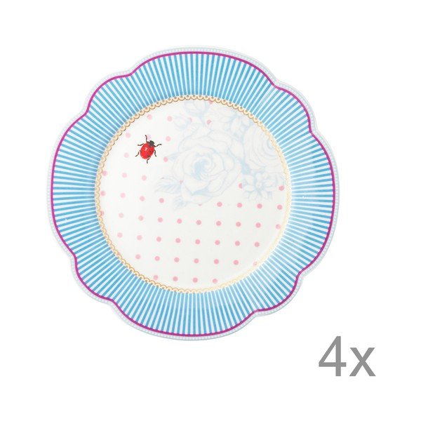 Porcelánová šálka  Stripie od Lisbeth Dahl, 19 cm, 4 ks