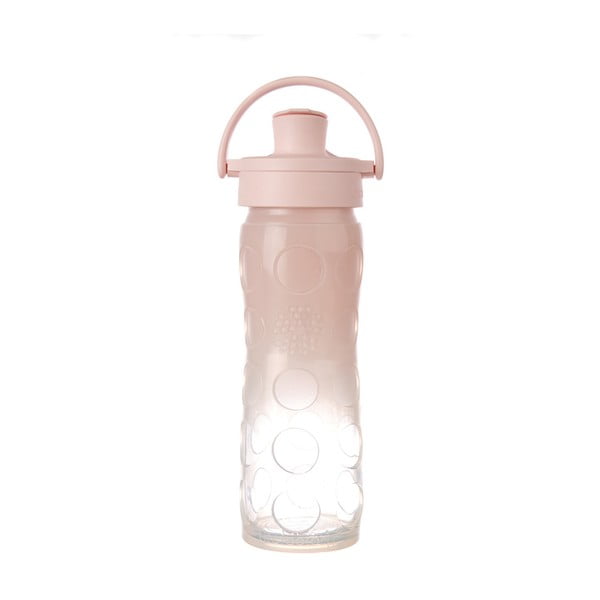 Sklenená fľaša na vodu so silikónovým chráničom Lifefactory Ombre Activ Premium, 475 ml