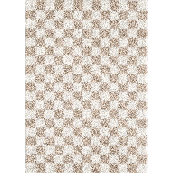Béžový/krémovobiely koberec 120x170 cm Grida – ESTE