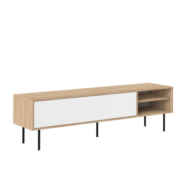 TV stolík v dekore duba v bielo-prírodnej farbe 165x40 cm Ampère – TemaHome-image-3
