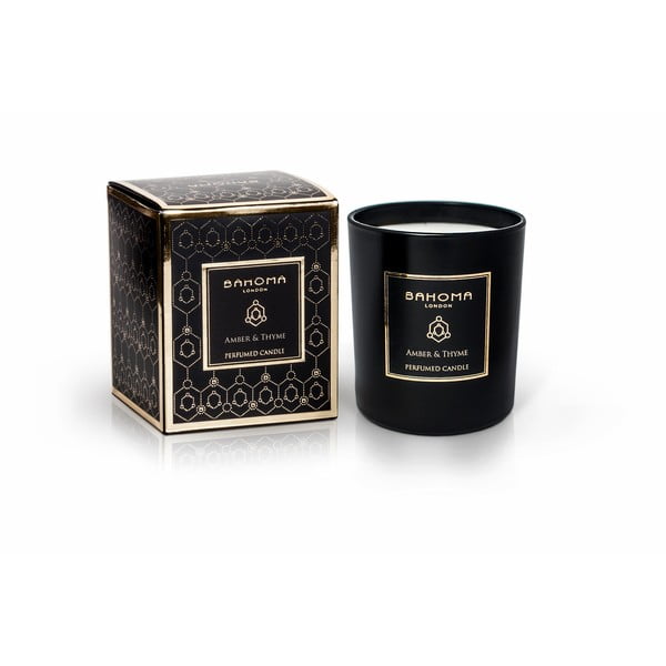Vonná sviečka v škatuľke s vôňou muškátovej šalvie a ruže Bahoma London Perio