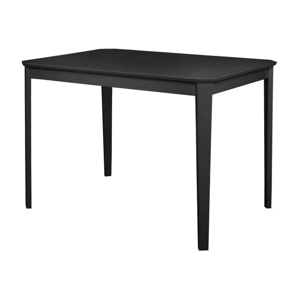 Čierny jedálenský stôl Støraa Trento, 76 × 110 cm