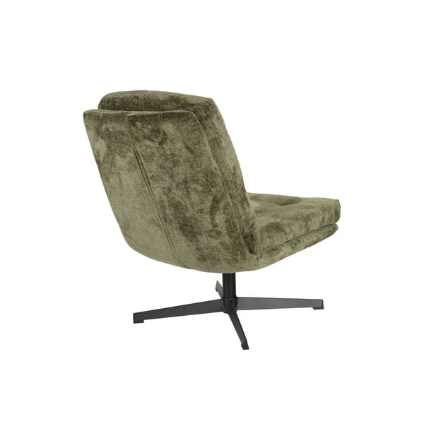 Zelené otočné kreslo Kai – White Label-image-3