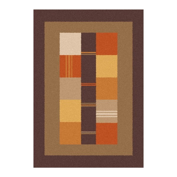 Hnedo-oranžový koberec Universal Boras Donno, 57 × 110 cm