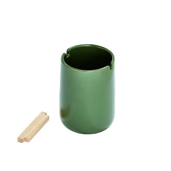 Zelený keramický pohárik na zubné kefky iDesign Eco Vanity-image-2