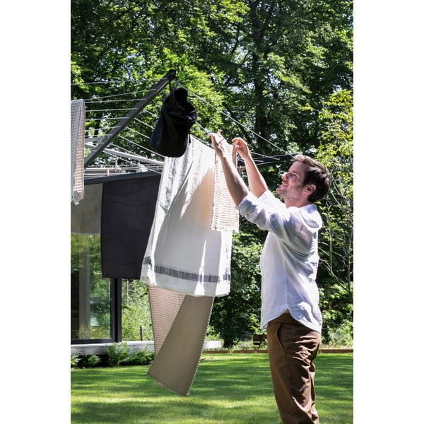 Antracitový vonkajší sušiak na bielizeň 50 m Topspinner – Brabantia-image-4