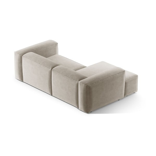 Béžová rohová pohovka (ľavý roh/s leňoškou) Bergamo – Cosmopolitan Design-image-4