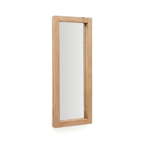 Nástenné zrkadlo s dreveným rámom 50x120 cm Maden – Kave Home