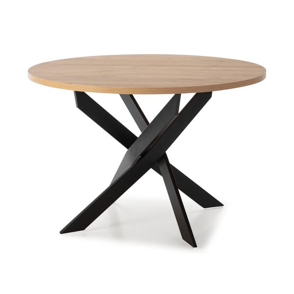 Okrúhly jedálenský stôl s doskou v dubovom dekore 120x120 cm Ther – Marckeric