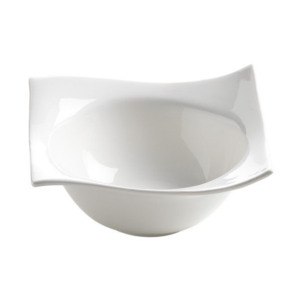 Biely hlboký  porcelánový tanier Motion – Maxwell & Williams