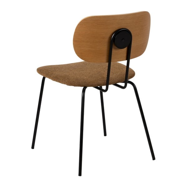 Jedálenská stolička v hnedej a prírodnej farbe v súprave 4 ks Cleo – Ixia-image-3