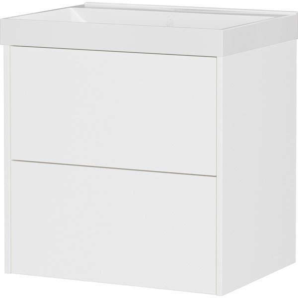 Biela matná závesná skrinka pod umývadlo 61x65 cm Bodera – Germania
