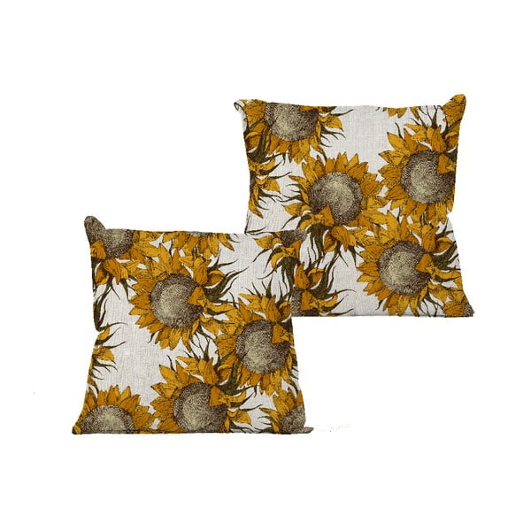 Obliečka na vankúš Really Nice Things Sunflower, 45 × 45 cm