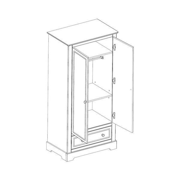 Biela dvojdverová skriňa BELLAMY Marylou-image-3
