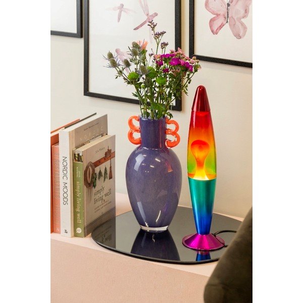 Zelená sklenená lávová lampa (výška  41,5 cm) Rainbow Rocket Lava – Leitmotiv-image-1
